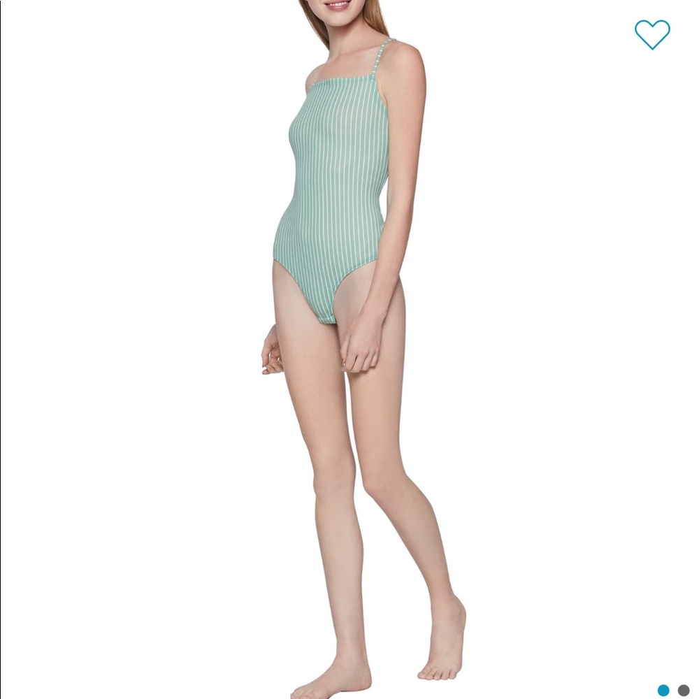 New Bodysuit BCBGeneration Striped Square Neck
